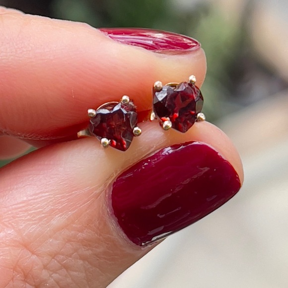 Jewelry - Heart Ruby Rose Good Earrings